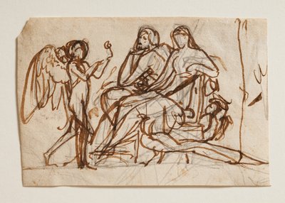 Amor bringt die Rose zu Jupiter und Juno von Bertel Thorvaldsen